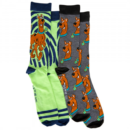 Scooby-Doo and Scooby Heads 2-Pack Crew Socks